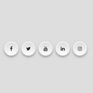 Neumorphism Social media Icons